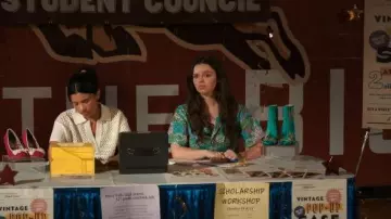 Run and Fly Succulents Stretch Twill Playsuit worn by Grace (Ellie O'Brien) as seen in My Life with the Walter Boys (S02E02)