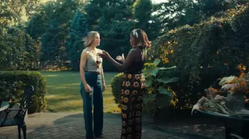 La DoubleJ La Comasca Printed Jersey Pants worn by  Janie(Cassandra Freeman) as seen in The Better Sister (S01E04)