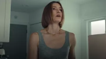 J. Crew Featherweight Cashmere Ribbed Tank Top worn by Chloe Taylor (Jessica Biel) as seen in The Better Sister (S01E04)