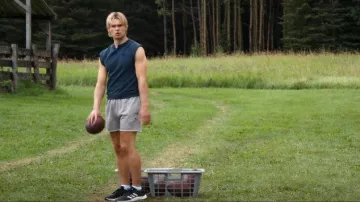 Champion Fleece Cut Off Shorts worn by Cole Walter (Noah LaLonde) as seen in My Life with the Walter Boys (S02E04)