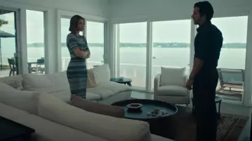 Zimmermann Wonderland Striped Rib Knit Midi Dress worn by Chloe Taylor (Jessica Biel) as seen in The Better Sister (S01E06)