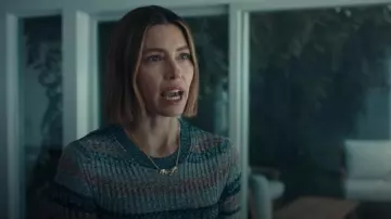 Ross Simons Gold Over Sterling Elephants Necklace worn by Chloe Taylor (Jessica Biel) as seen in The Better Sister (S01E06)