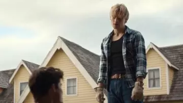 Iron Heart Selvedge American Check Work Shirt worn by Cole Walter (Noah LaLonde) as seen in My Life with the Walter Boys (S02E04)
