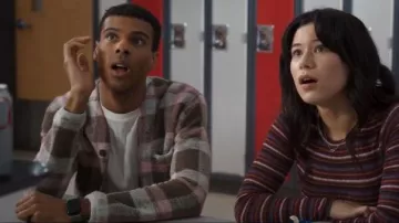 Universal Works Wool Fleece Cardigan worn by Skylar Summerhill (Jaylan Evans) as seen in My Life with the Walter Boys (S02E06)