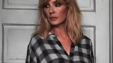 Beth Dutton Checked Shirt worn by Beth Dutton (Kelly Reilly) in Yellowstone (S05)