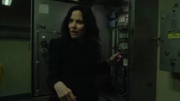 Theory Etiennette Blazer in Striped Stretch Wool worn by Ms. Sigsby (Mary-Louise Parker) as seen in The Institute (S01E06)