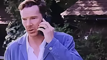 The Roses Blue Blazer worn by Theo (Benedict Cumberbatch) as seen in The Roses