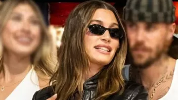 The League Black Leather Jacket worn by Hailey Baldwin as seen in The League