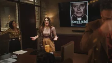 Top Marine Serre Moon Diamant usado por Maya Mason (Kathryn Hahn) como se ve en The Studio (S01E01)