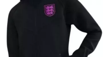 Sudadera con capucha de forro polar con cremallera completa en Inglaterra Lionesses Nike Tech WinRunner Football