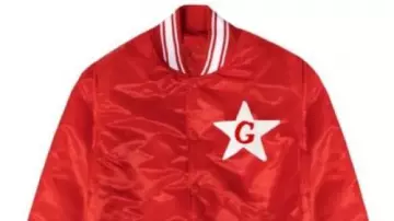 Chaqueta bomber de satén rojo The Glass Tappers de Tyler The Creator