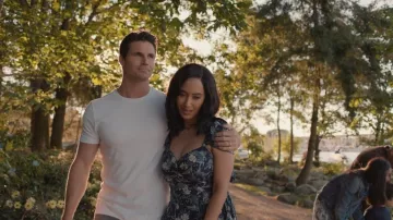 Abercrombie & Fitch Hardware Drama Puff Sleeve Maxi Dress worn by Nora Antony (Andy Allo) as seen in Upload (S04E04)