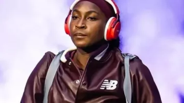 Chaqueta de cuero Coco Gauff 2025 US Open