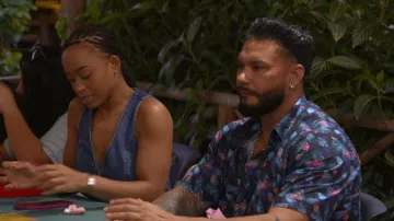 Camisa de flamenco Bugatchi Shaped Fit usada por DJ Pauly D como se ve en Jersey Shore: Family Vacation (S08E14)