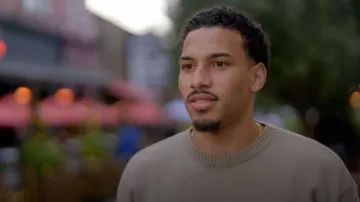 Alma De Ace Sage AdA Knitted Crew worn by Louis Russell as seen in Celebs Go Dating (S014E12)