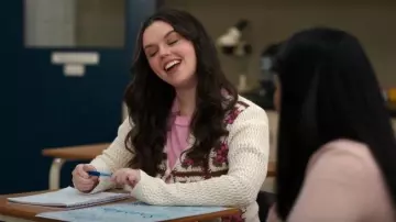 Saltwater Luxe Crochet Cardigan worn by Grace (Ellie O'Brien) as seen in My Life with the Walter Boys (S02E09)