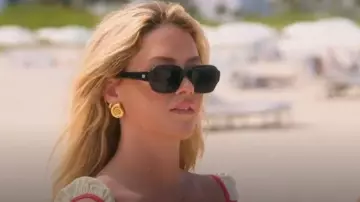 Shein Uworld 1pair 18k Gold Plated Stainless Steel Spiral Earrings worn by Kaylor Martin as seen in Love Island: Beyond the Villa (S01E08)