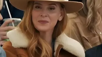 This Brown Suede Jacket worn by Katherine Walter (Sarah Rafferty) in My Life with the Walter Boys (S02)