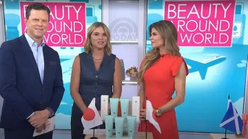 3.1 Phillip Lim Compact Rib Tulip-Sleeve Mini Dress worn by Dendy Engelman as seen in Today with Jenna & Friends on September 2, 2025