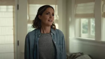 Perfectwhitetee Harley Cotton Boxy Crew Tee worn by Sylvia (Rose Byrne) as seen in Platonic (S02E06)