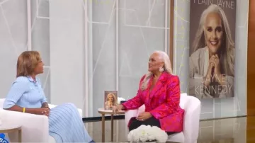 Maje Rib Knit Midi Dress worn by Robin Roberts as seen in Good Morning America on September 2, 2025