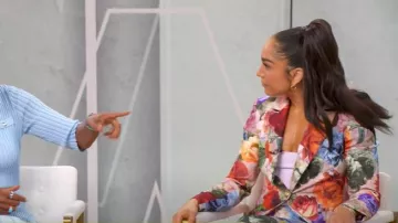 Alice + Olivia Breann Blazer worn by Robin Arzon as seen in Good Morning America on September 2, 2025