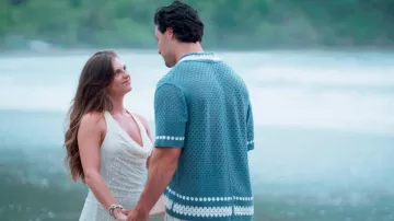 Mini vestido Tiger Mist Fiorella en blanco usado por Jessica Edwards como se ve en Bachelor in Paradise (T10E10)