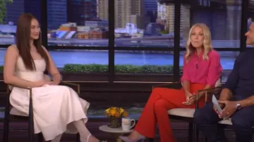 Stella McCartney Willow Silk Crepe de Chine Shirt worn by Kelly Ripa as seen in LIVE with Kelly and Mark on September 3, 2025