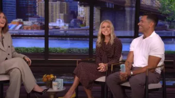 Celine Low Lavalliere Dress used by Kelly Ripa as seen in LIVE with Kelly and Mark on September 3, 2025