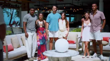 Vestido de deslizamiento floral Rat & Boa Paola usado por Alexe Godin como se ve en Bachelor in Paradise (T10E10)