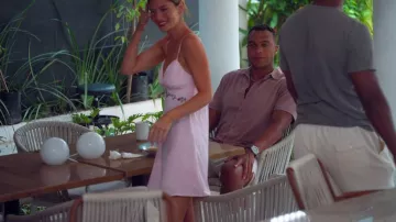 Vestido Mini Línea A de Crepe Bordado de Wild Fable™ usado por Katherine Izzo como se ve en Bachelor in Paradise (S10E10)