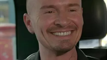 Celebs Go Dating Smiley Face Print Black Shirt worn by (Jon Lee) as seen in Celebs Go Dating (S13E13)