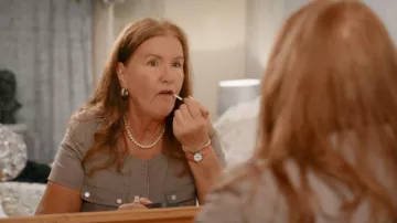 Karen Millen Brown and Khaki Dress worn by Zena as seen in 90 Day Fiancé UK (S04E01)