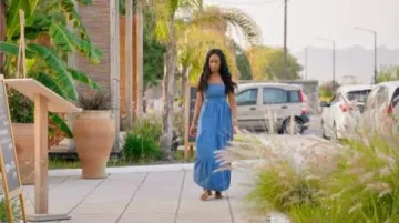 Vestido largo vaquero Shein Sxy Stagecoach usado por Shorna como se ve en 90 Day Fiancé UK (S04E03)