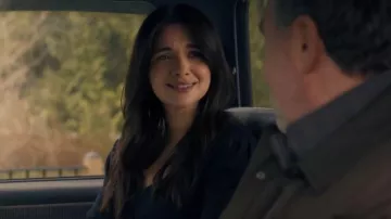 Mango Buttoned lyocell t-shirt worn by Cora McLeod (Katie Stevens) as seen in Providence Falls (S01E03)