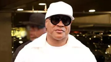 La camisa de ganchillo del US Open Tennis Championships usada por LL Cool J en Alcaraz no podía CREER ese tiro ????