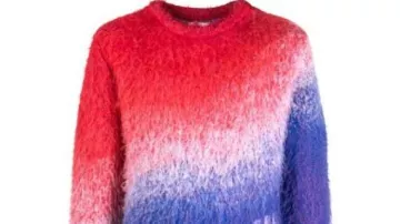 Wednesday Ombre Sweater worn by Wednesday Addams / Goody Addams (Jenna Ortega) as seen in Wednesday (S02E08)