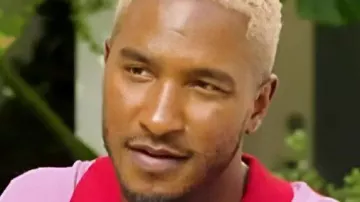 Access Hollywood Colorblock Polo Shirt worn by Scott Evans as seen in Access Hollywood