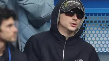 Chelsea and Fulham Chrome Hearts Hoodie worn by Timothée Chalamet in HIGHLIGHTS | Chelsea 2-0 Fulham