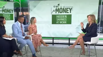 Blazer J. Crew Vivienne porté par Christine Romans comme on le voit dans Today le 4 septembre 2025