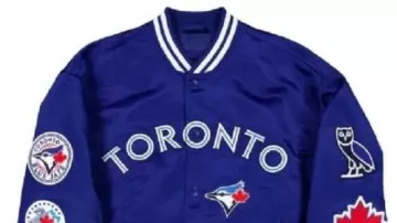 Chaqueta de sarga de sarga con cierre completo OVO Blue Blue de los Toronto Blue Jays