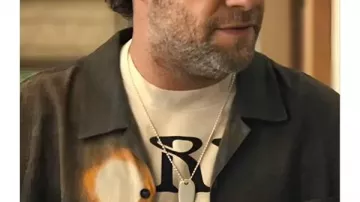 Platonic S02 Seth Rogen Camisa de manga larga marrón usada por Will (Seth Rogen) en Platonic (S02)