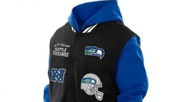 Chaqueta con capucha de los Seattle Seahawks de New Era usada por Sam Darnold en New Era - Seattle Seahawks ajustada 7 5/8 (60.6cms) A081 / newcaps