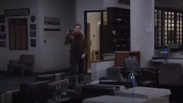 A.P.C. Gilles Corduroy Boxy-Fit Jacket worn by Ned Sampson (Domhnall Gleeson) as seen in The Paper (S01E08)