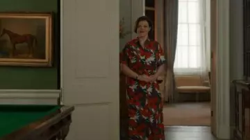 A.P.C. Drew New Dress worn by Pensy (Georgie Henley) as seen in The Diplomat (S02E06)