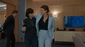 Stella McCartney Blue Trousers worn by Ambassador Kate Wyler (Keri Russell) as seen in The Diplomat (S02E06)