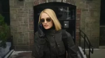 Belstaff Trialmaster Jacket worn by Charley (Uma Thurman) as seen in Dexter: Resurrection (S01E02)