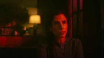 Vince Rib Long Sleeve Henley worn by Claudette Wallace (Kadia Saraf) as seen in Dexter: Resurrection (S01E03)