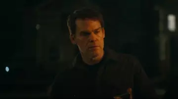 Relwen Tick Weave Shirt worn by Dexter Morgan (Michael C. Hall) as seen in Dexter: Resurrection (S01E04)