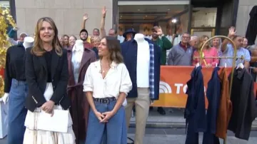 Madewell Studded Western Leather Belt worn by Melissa as seen in Today on September 8, 2025